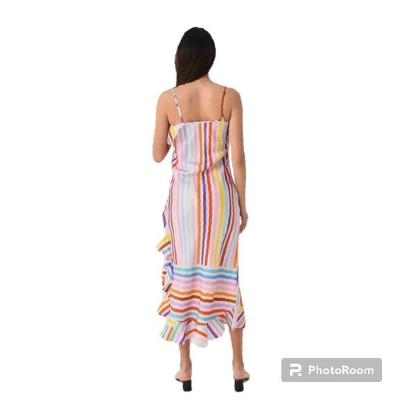 Brogger Edith slip Dress pink multicolors‎ size medium NWT - Picture 2 of 15